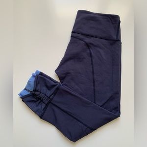 Rare Lululemon Mesh & Ruched Ankles Crop